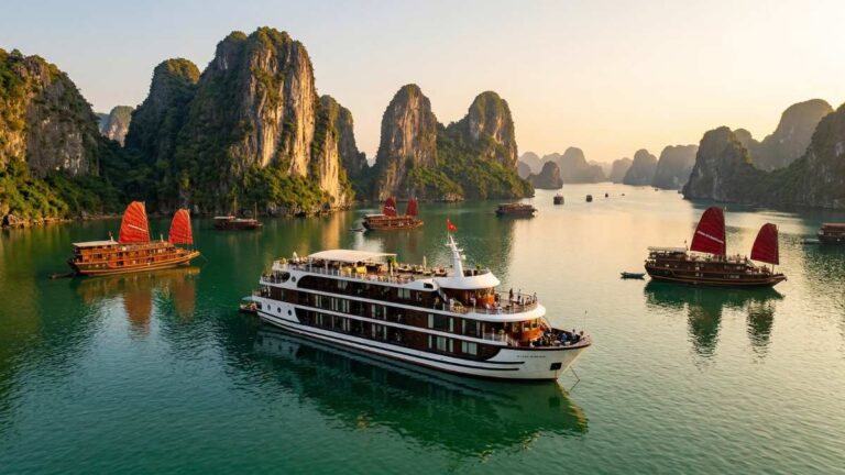 Multi-generational family enjoying the best luxury Southeast Asia cruises on a private deck.