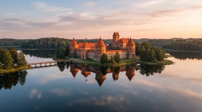 Ultra luxury baltics luxury travel experience showcasing Trakai Island Castle in Lithuania