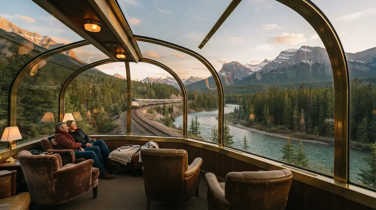 Glass-domed Park Car on VIA Rail Canada