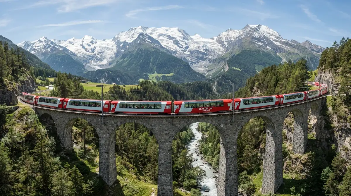 Luxury train tours in Swiss Alps