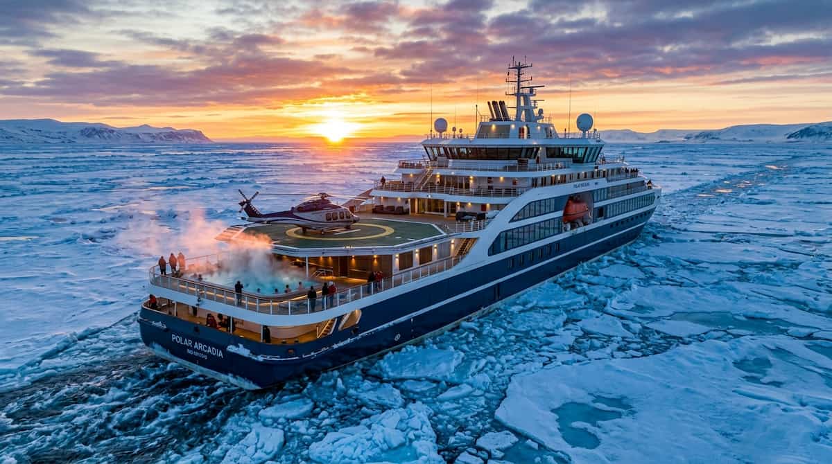luxury icebreaker cruises in the arctic ice