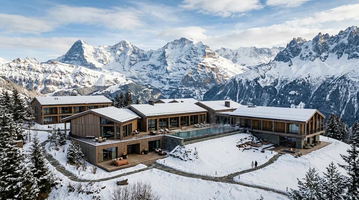 luxury mountain wellness resorts exterior
