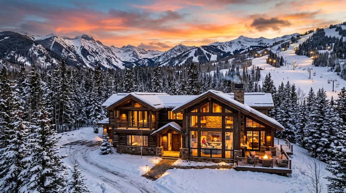 Ultra-luxury destinations in the us featuring an exclusive private ski chalet in Aspen