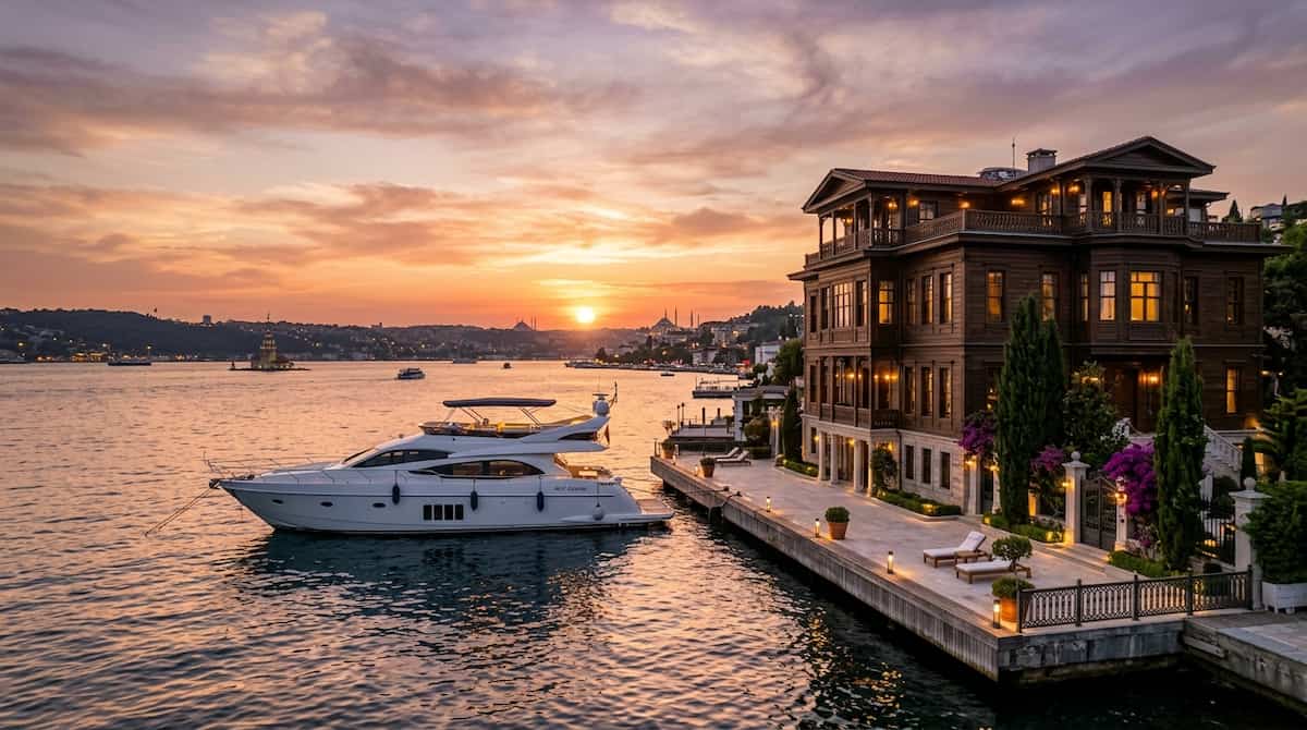 Ultra-luxury destinations in turkey featuring a private mansion on the Bosphorus in Istanbul